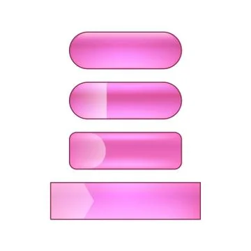 Vector web buttons set Illustrazione stock