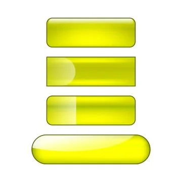 Vector web buttons set Illustrazione stock