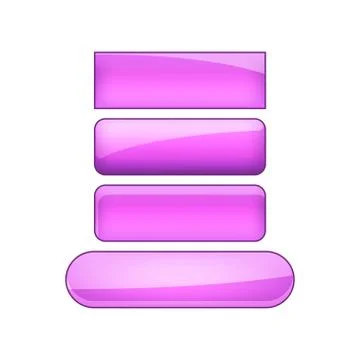 Vector web buttons set Stockillustratie