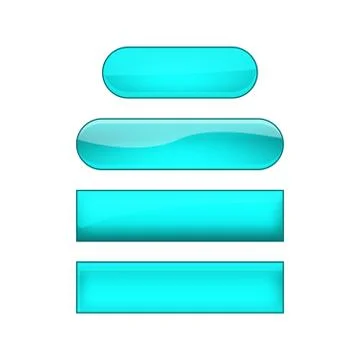 Vector web buttons set Illustrazione stock