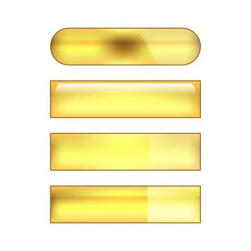 Vector web buttons set Illustrazione stock