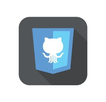 Vector web development shield sign - version control system. isolated icon on Stock Illustration