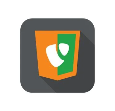 Vector web development shield sign - site content managment system abstract Stock Illustration