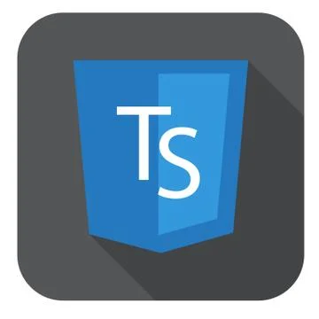 Vector web development shield sign html5 javascript ts letters icon on grey Stock-Illustration
