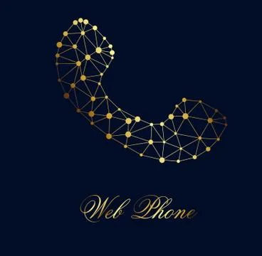 Vector Web Handset Phone Icon Stock Illustration