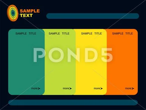 Vector web layout Stock Illustration