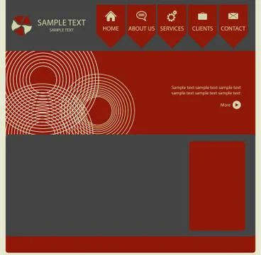 Vector web layout Stock Illustration