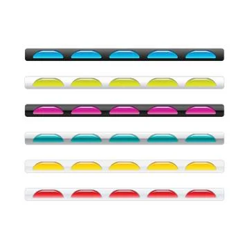 Vector Web menu buttons set for business site. Stock Illustration