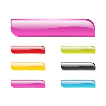 Vector Web menu buttons set for business site. Stock Illustration