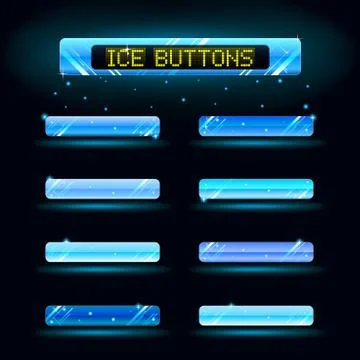 Vector Web menu buttons set for business site. Stock Illustration