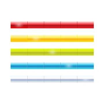 Vector Web menu buttons set for business site. Stock Illustration