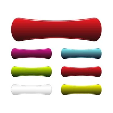 Vector Web menu buttons set for business site. Stock Illustration