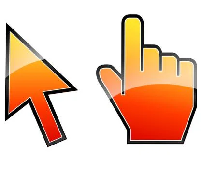 Vector web pointers icons Ilustración de archivo