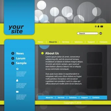 Vector Web Site Design Template Stock Illustration