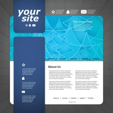 Vector Web Site Design Template Stock Illustration