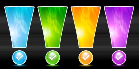 Vector website elements Stock Illustration