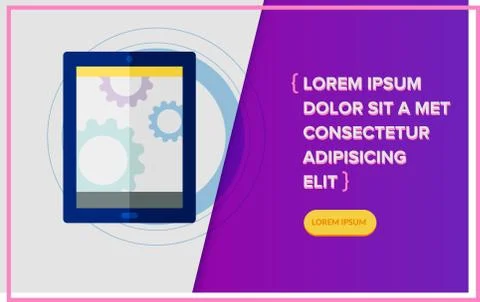 Vector website mockup Stock Illustration