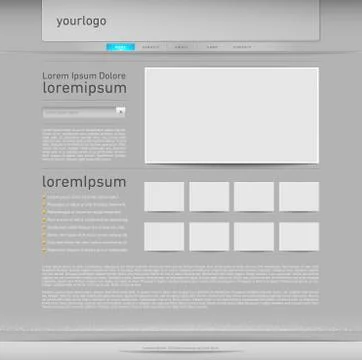 Vector website template Stock Illustration