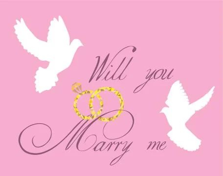 Vector wedding card Stock-Illustration