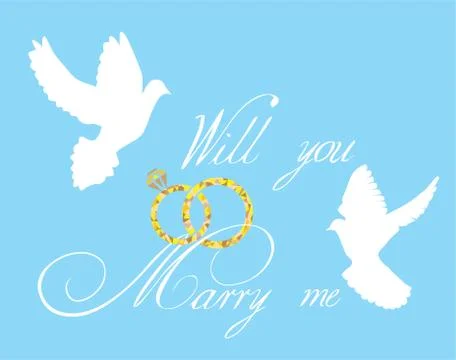 Vector wedding card Stock Illustration