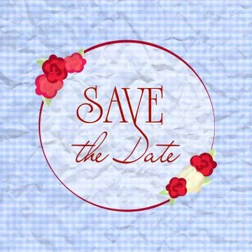 Vector wedding card or invitation Stock Illustration