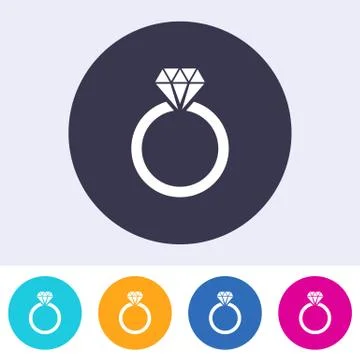 Vector wedding ring icon Stock-Illustration
