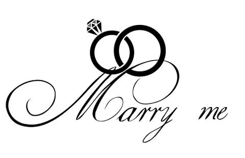 Vector Wedding Rings Stock Illustration