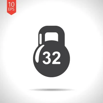 Vector weight icon. Eps10 Stock Illustration