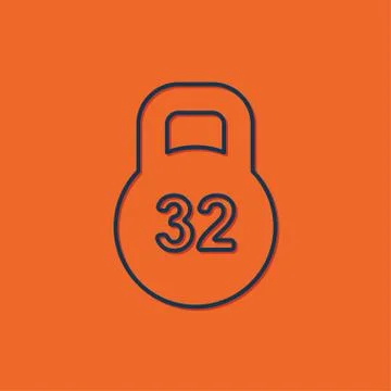 Vector weight icon Stock Illustration