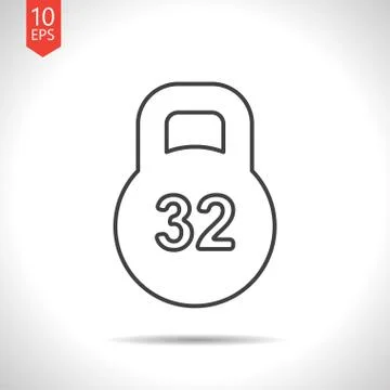 Vector weight icon Stock Illustration
