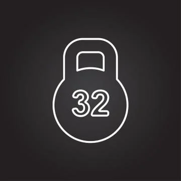 Vector weight icon Stock Illustration