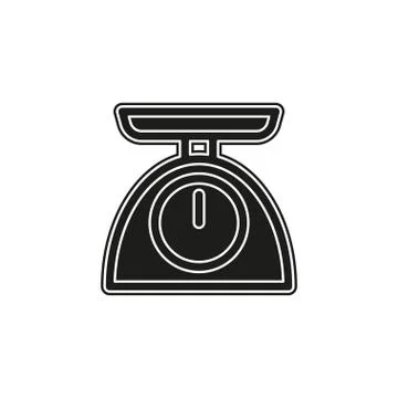 Vector weight scale icon - balance scale Stock Illustration