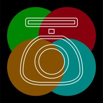 Vector weight scale icon - balance scale Stock Illustration