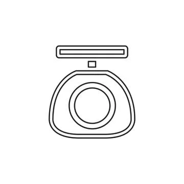 Vector weight scale icon - balance scale Stock Illustration