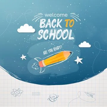 Vector welcome back to school Stock Illustration
