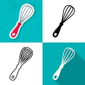 Vector whisk icon Stock Illustration