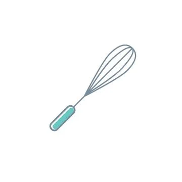 Vector whisk icon mixer. Kitchen beater cooking whisk bakery food blender Stock Illustration
