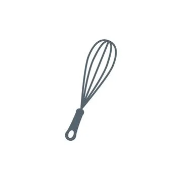 Vector whisk icon mixer. Kitchen beater cooking whisk bakery food blender Stock Illustration