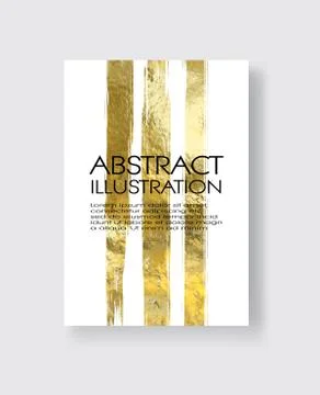 Vector White and Gold Design Templates. Abstract illustration eps10 Stock Illustration