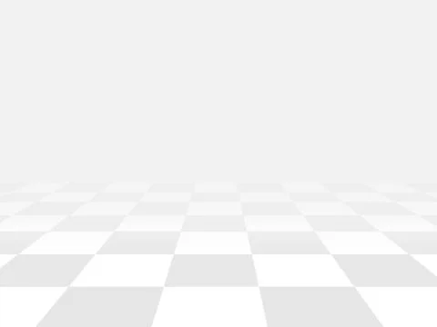 Vector white background. Checkered perspective floor Illustrazione stock