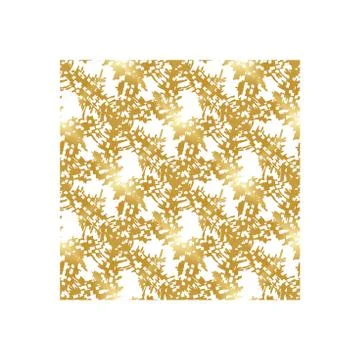 Vector white background with golden seamless floral ornament. Luxury shiny Stock Illustration