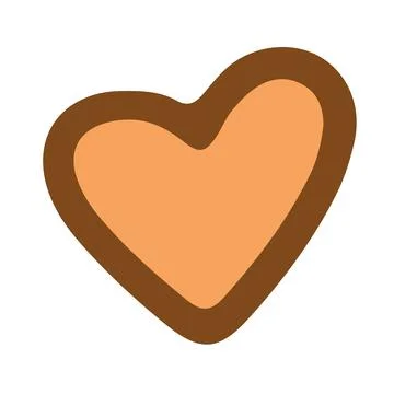 Vector on a white background. Heart love. Stock Illustration