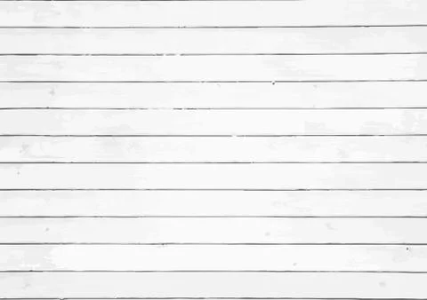 Vector white background with horizontal clear scratched wood boards Stock Illustration
