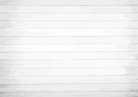 Vector white background with horizontal scratched wood boards Stock Illustration