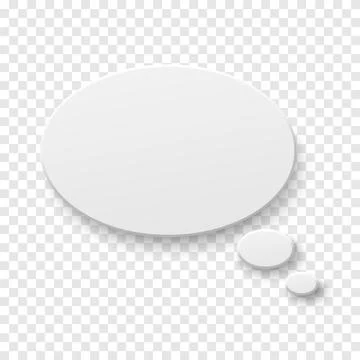 Vector white blank paper speech bubble Stock Illustration