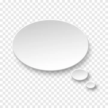 Vector white blank paper speech bubble Stock Illustration
