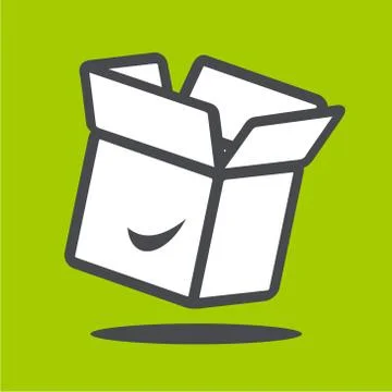 Vector white box Illustrazione stock