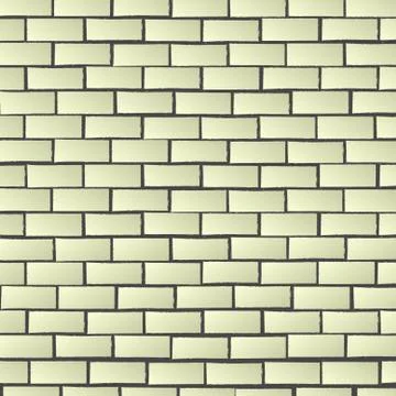 Vector: White brick wall background Stock Illustration