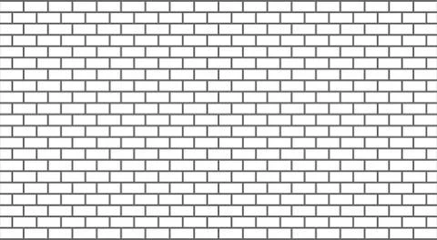 Vector white brick wall Stock Illustration