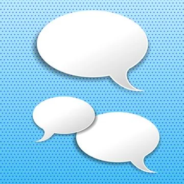 Vector white bubbles Stock Illustration